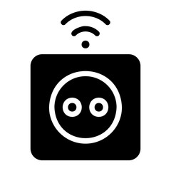 smart plug Solid icon