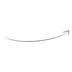 Hand drawn crayon spiral and straight arrow. Black curved and straight doodle arrows. Grunge charcoal sketch pointers and direction lines. pastel pencil, black chalk or marker brush stroke