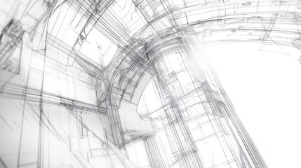 Abstract architectural blueprint