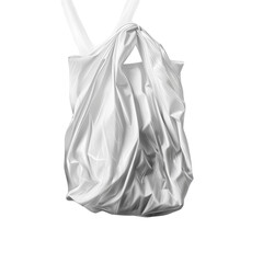 Fototapeta premium Realistic Crumpled Shopping Bag with Wrinkled Texture, isolated on transparent background