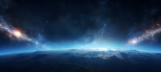 Galaxy Version of fly world, ai generative
