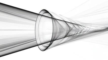 Abstract grayscale tunnel design