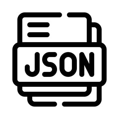 JSON File line icon