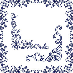 Beautiful flower art and mandala vector design