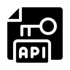 Access token glyph icon