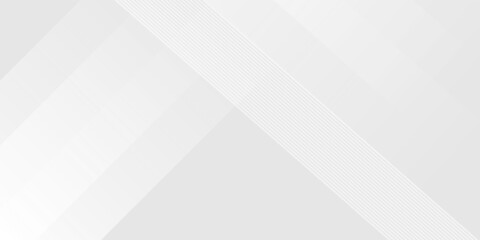 White abstract background overlap layer on bright space with lines effect decoration. Modern graphic design element circles style concept for banner. vector eps 10