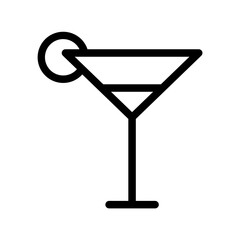cocktail line icon