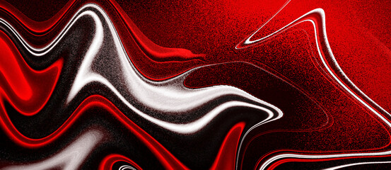 Abstract Swirl Design in Red, White, and Black with Fluid, Liquid Curves, Perfect for Modern Branding, Art, and Motion Design.