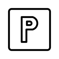 parking line icon