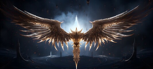 Galaxy Version of garuda world, ai generative