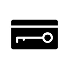 key card glyph icon