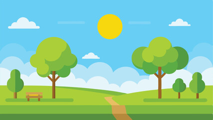 autumn landscape with trees