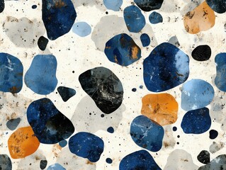 Colorful Abstract Stones on Light Background for Creative Projects