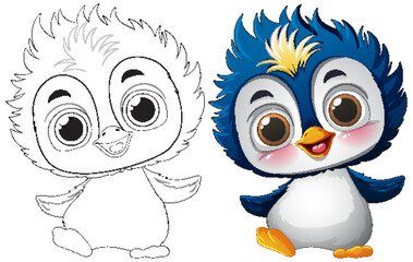 Adorable Baby Penguin Illustration