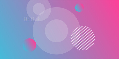 Gradient geometric shapes background collection, vector illustration