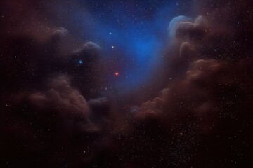 Fototapeta premium Deep space nebula with vibrant colors