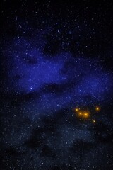 Obraz premium Deep space nebula with bright stars