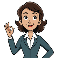 Professional woman with a gentle hand gesture, accompanying her words, showing calm communication and thoughtfulness in her interactions.