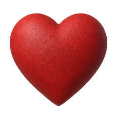 red heart on transparent background