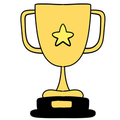 gold trophy cup