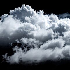 Obraz premium Dark Gray and White Clouds at Night