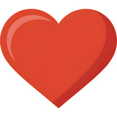 Minimalist Red Heart Icon