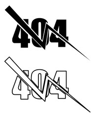 404 Error Page Not Found Graphic