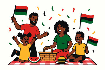 Family june teenth happy