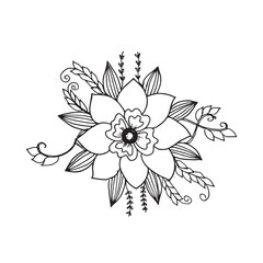 Bloom Trio with Leaves