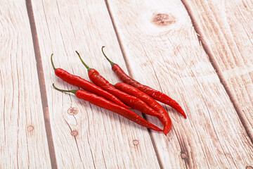 Hot spicy chili pepper heap