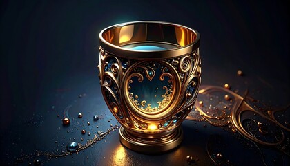 Exquisite patterned glass, graceful pattern glass of water