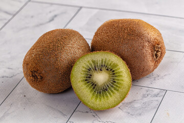 Sweet juicy Kiwi fruit slice