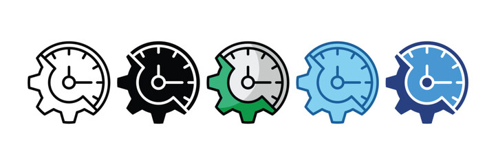 Time Management  Icon Element For Design