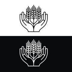 Obraz premium vector hands silhouette