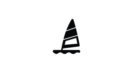 Windsurfing Icon:  Perfect for Your Sailing Website or App