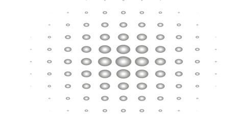 Dotted gradient halftone background. Horizontal seamless dots pattern in pop art style. Abstract modern stylish texture. Vector illustration.