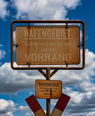 Hafengebiet Schienenverkehr Vorrang