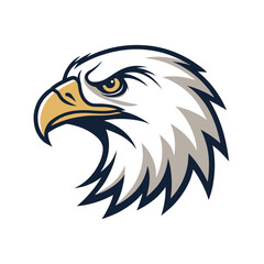 Patriotic American Bald Eagle Head Drawing