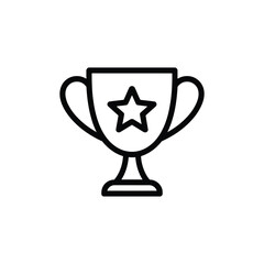 Award winning trophy cup icon design