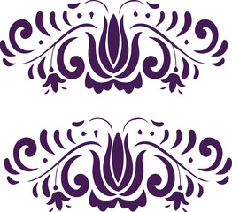 Beautiful flower art and mandala vector design