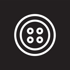 Classic Round Button Icon Design Simplicity and Elegance in Sewing Art