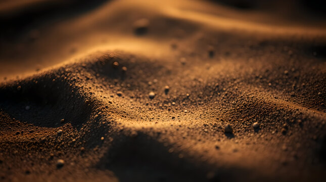 Close up sand on beach desert