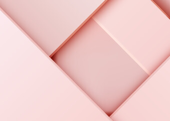 modern pink geometric abstract background, minimal design with layered shapes, soft gradient texture for branding and web