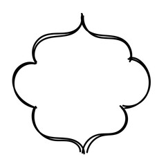 Hand-drawn Vintage Labels and Frames on white background., Vintage Banner, Scribble Ornamental badge and Borders, decorative elements