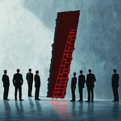 Innovative Thinking Showcase Conceptual Corporate Image in a Professional Setting