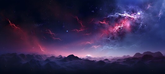 Galaxy Version of fairy Dragon fire world, ai generative