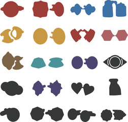 Exquisite collection of vector cufflinks, perfect for adding a touch of sophistication to any formal wear illustration or fashion-related design project.