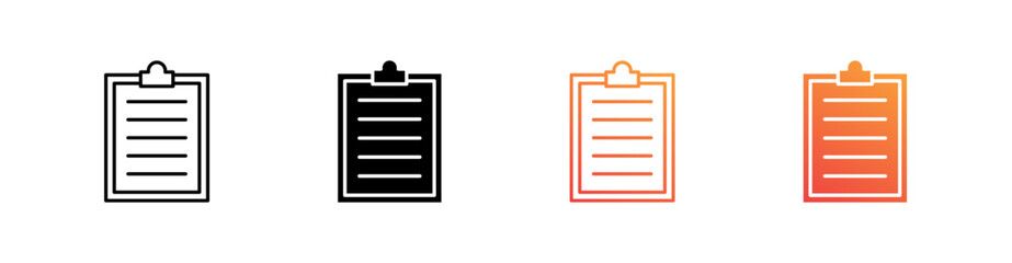 Task Multiple Style Icon Set 