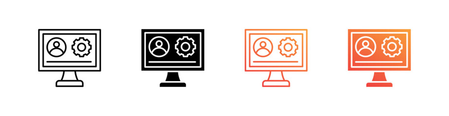 Administration Multiple Style Icon Set 