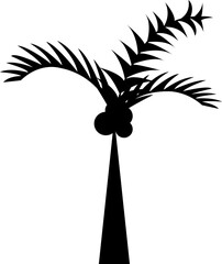 Palm icon. Isolated on white background. Vector illustration.